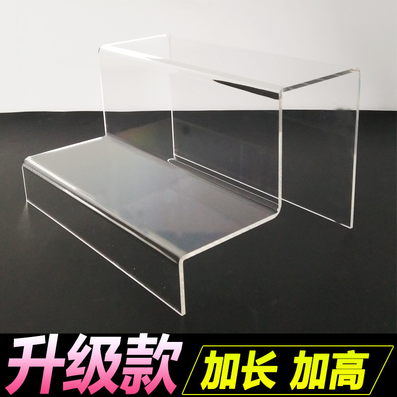 Acrylic 2-layer Shoes Display Stand Shoes Ladder Display Stand Men's and Women's Shoes Bracket Shoes Display Lengthened High Transparent Acrylic 2-layer Shoes Display Stand Shoes Ladder Display Stand Men's and Women's Shoes Bracket Shoes Display Lengthened High Transparent