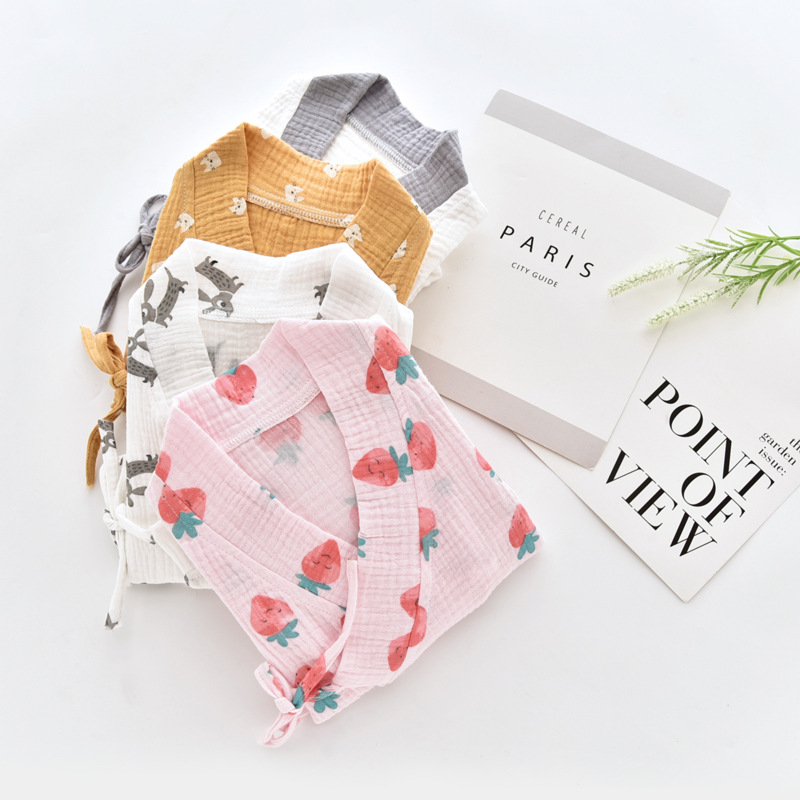 Baby onesie summer gauze short sleeve hayi net red Hanfu baby cotton