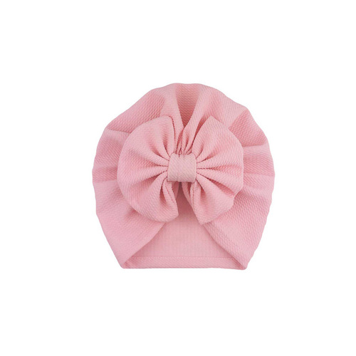 ins new children's hat, baby corn kernel big bow headscarf hat, baby fabric fetal hat