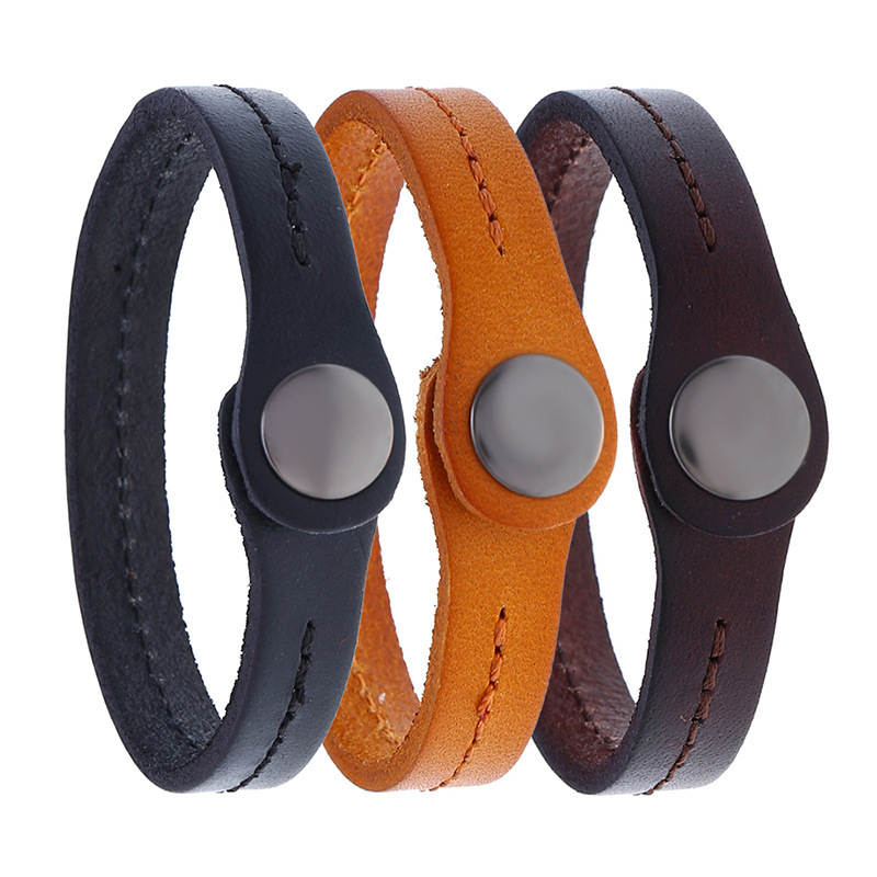 Punk factory direct new personality Art simple retro leather bracelet bracelet men's jewelry a generation of hair Punk factory direct new personality Art simple retro leather bracelet bracelet men's jewelry a generation of hair