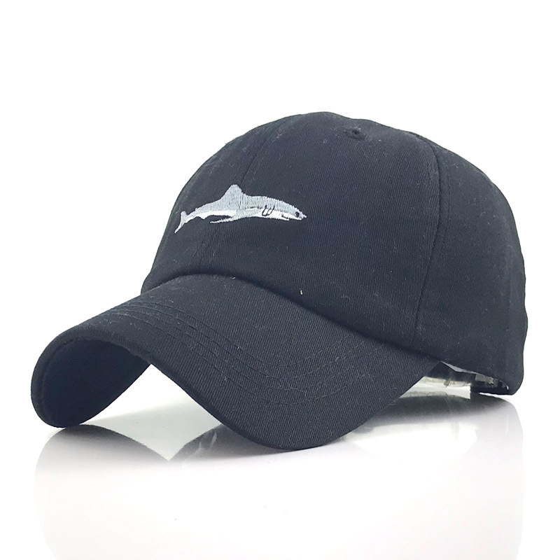 Unisex Gender Unisex Simple Style Embroidery Solid Color Fish Crimping Baseball Cap