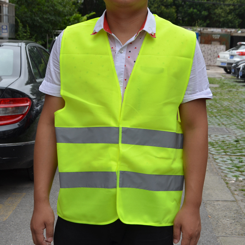 Sitio de construcción multi-color tejido de punto ropa reflectante ropa de protección fluorescente chaleco reflectante Chaleco de trabajo ropa de trabajo saneamiento