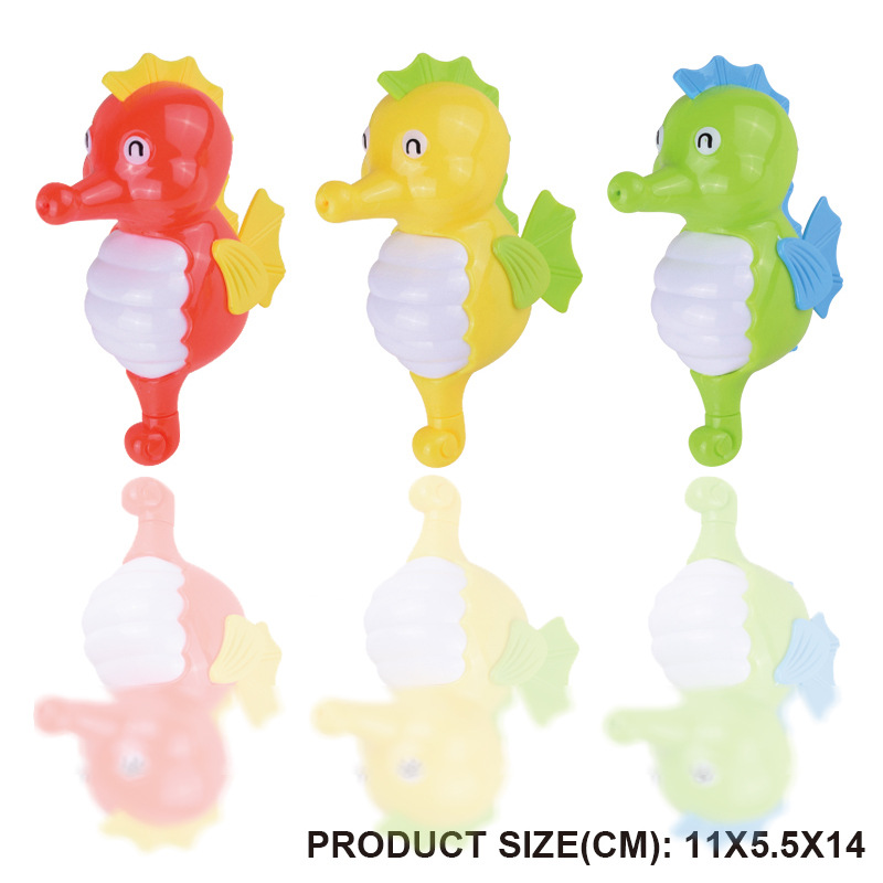 Juguete DE LOS NIÑOS pequeña tortuga relojería en la cadena natación cocodrilo Seahorse baño Baño Juguetes