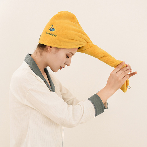 Dry hair cap for women, absorbent, quick-drying, thickened Baotou towel cap, absorbent towel to wipe hair, headscarf for bathing, long hair shower cap
