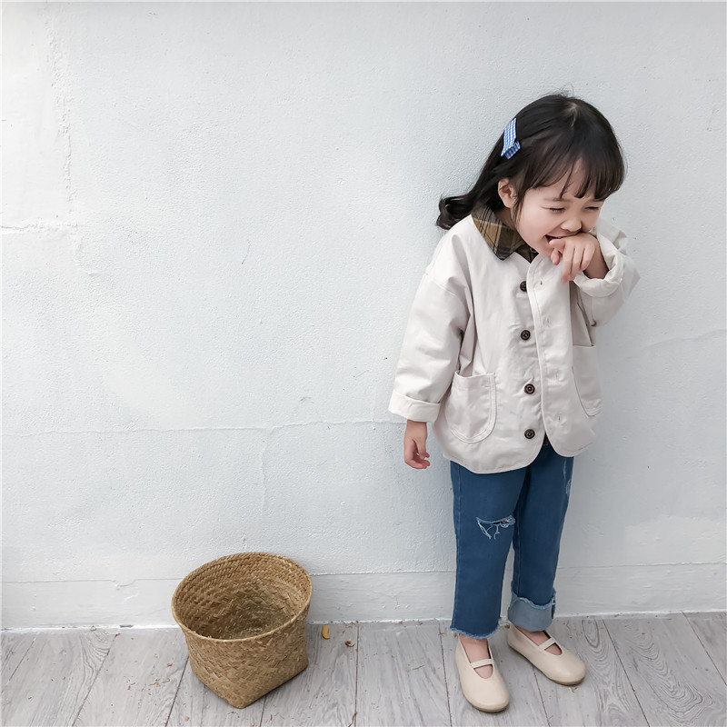 2019春季韓國童裝男女童純棉外套女寶寶休閑上衣兒童短款夾克