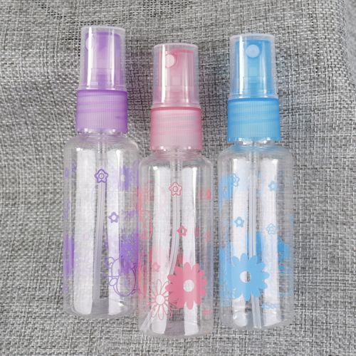 Factory direct sales plastic dispensing bottles, large, medium and small portable nozzle dispensing bottles, travel cosmetic bottles supply
