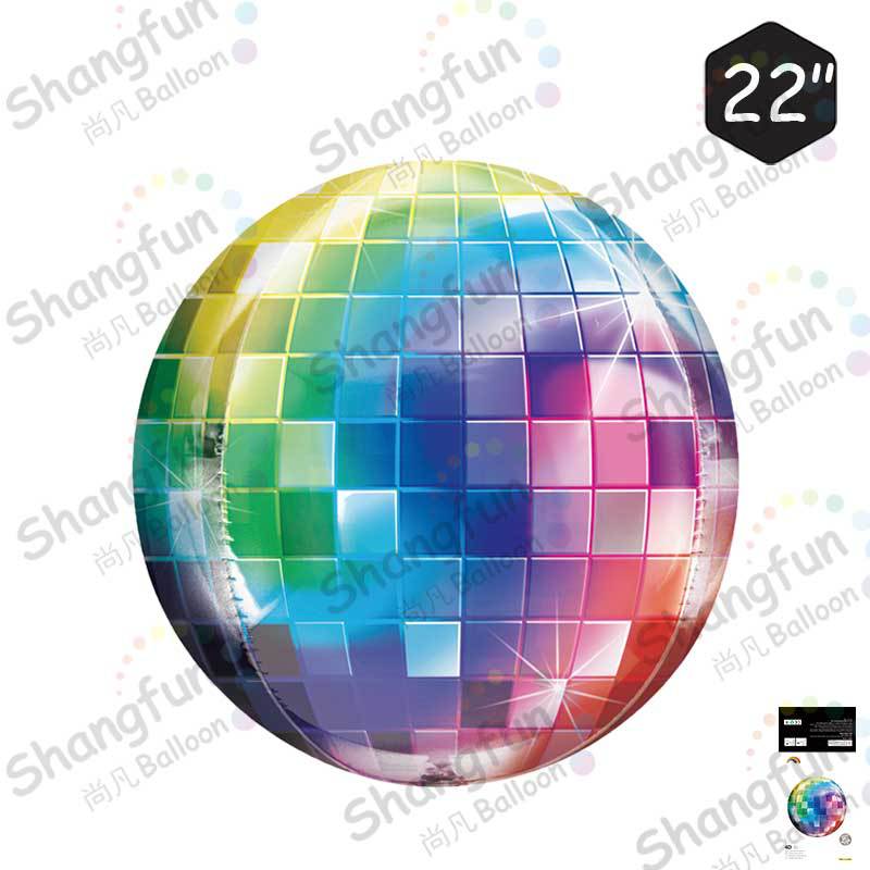 22寸4D彩色四面球1