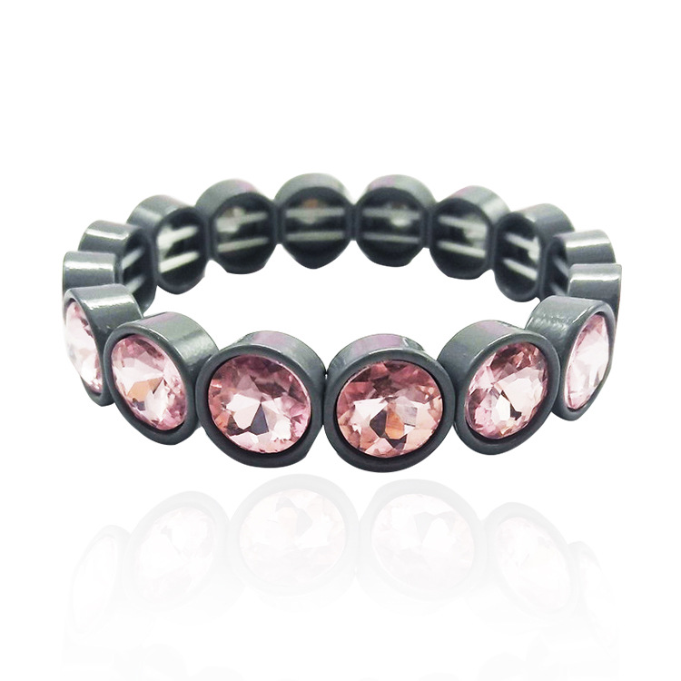 Ig Style Round Alloy Inlay Glass Women's Bracelets display picture 7