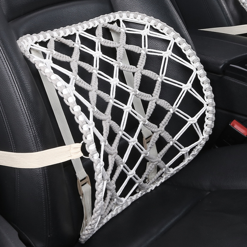 汽車腰靠車用靠背靠墊座椅腰托夏季透氣支撐腰部腰枕辦公室護腰墊