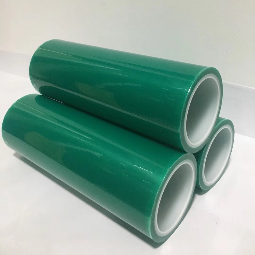 浅绿色PE保护膜 流延PE膜 各种颜色无胶PE静电膜LCD专用防静电