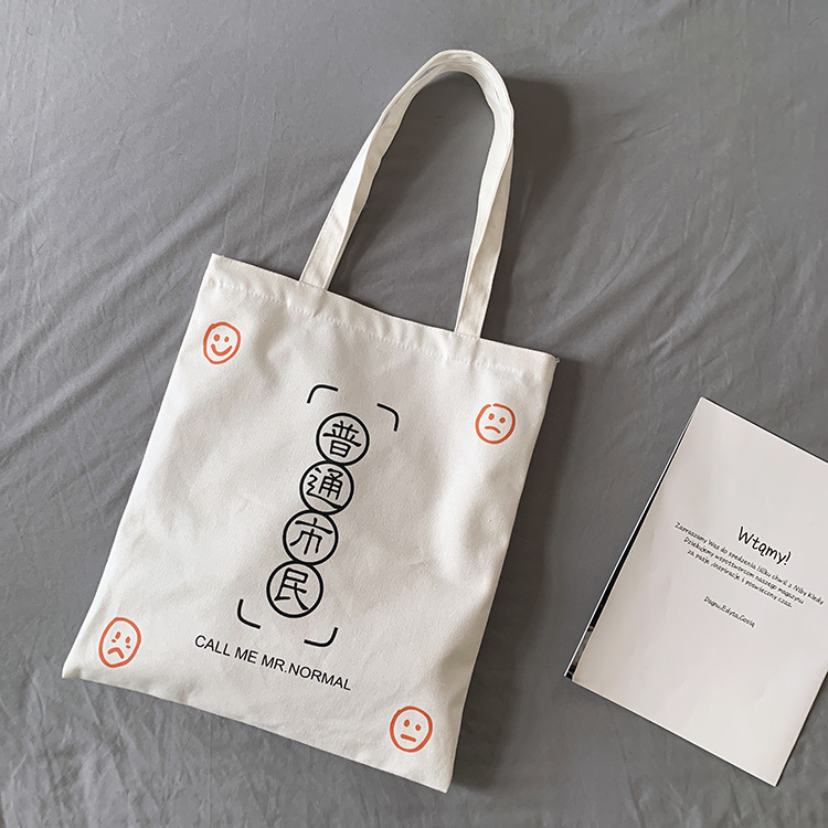 Elegante nuevo bolso de lona hombro de las mujeres pequeño fresco artístico estilo universitario bolso de mujer ins bolsa de tela entrega de una pieza