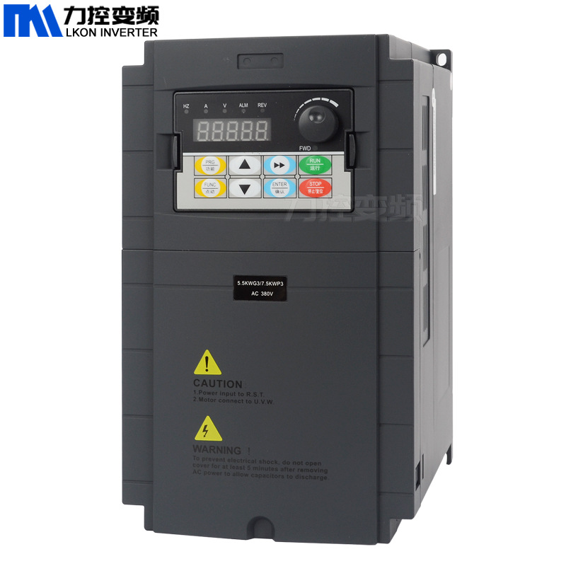 变频器4kw220v单进三出三相380V电机调速器英文界面风机水泵通用
