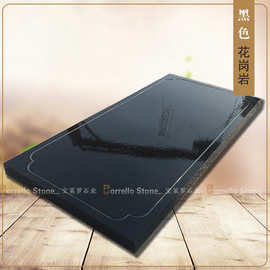 中国黑 中国黑石材 黑色花岗岩石材 皮革面 中国黑生态石 地铺