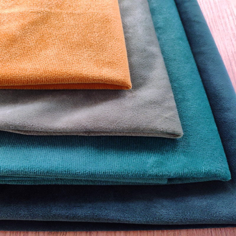 工厂推荐 超柔短毛绒 全涤经编仿超柔 家纺沙发面料