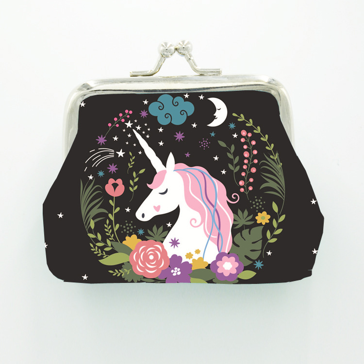 Women's Unicorn Pu Leather Buckle Wallets display picture 2