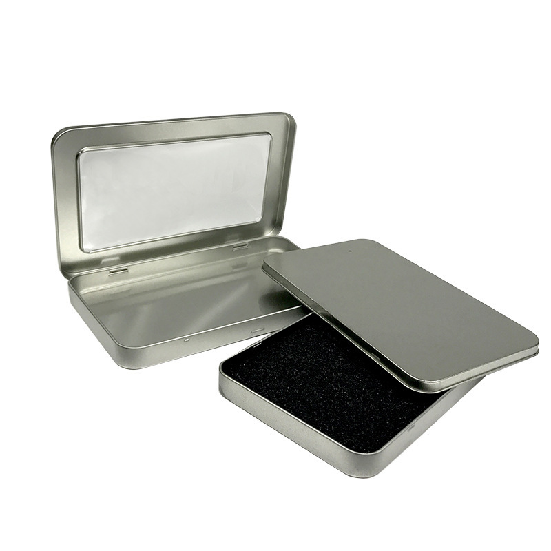 Caja de Hojalata con Tapa para Brochas de Maquillaje con Impresión UV para Almacenamiento