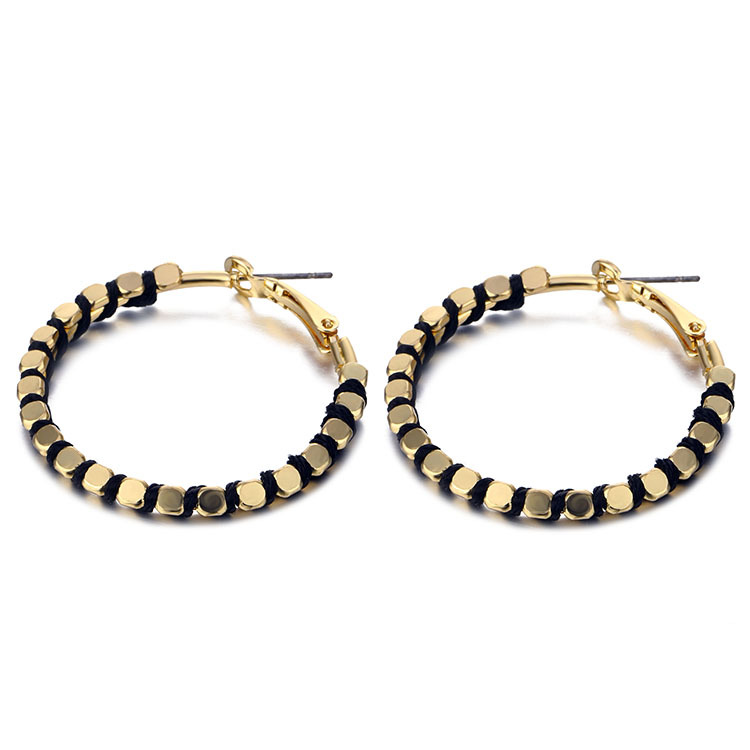 跨境專供歐美熱銷耳環(huán) 夸張水滴大耳環(huán)  歐美流行繞線耳墜