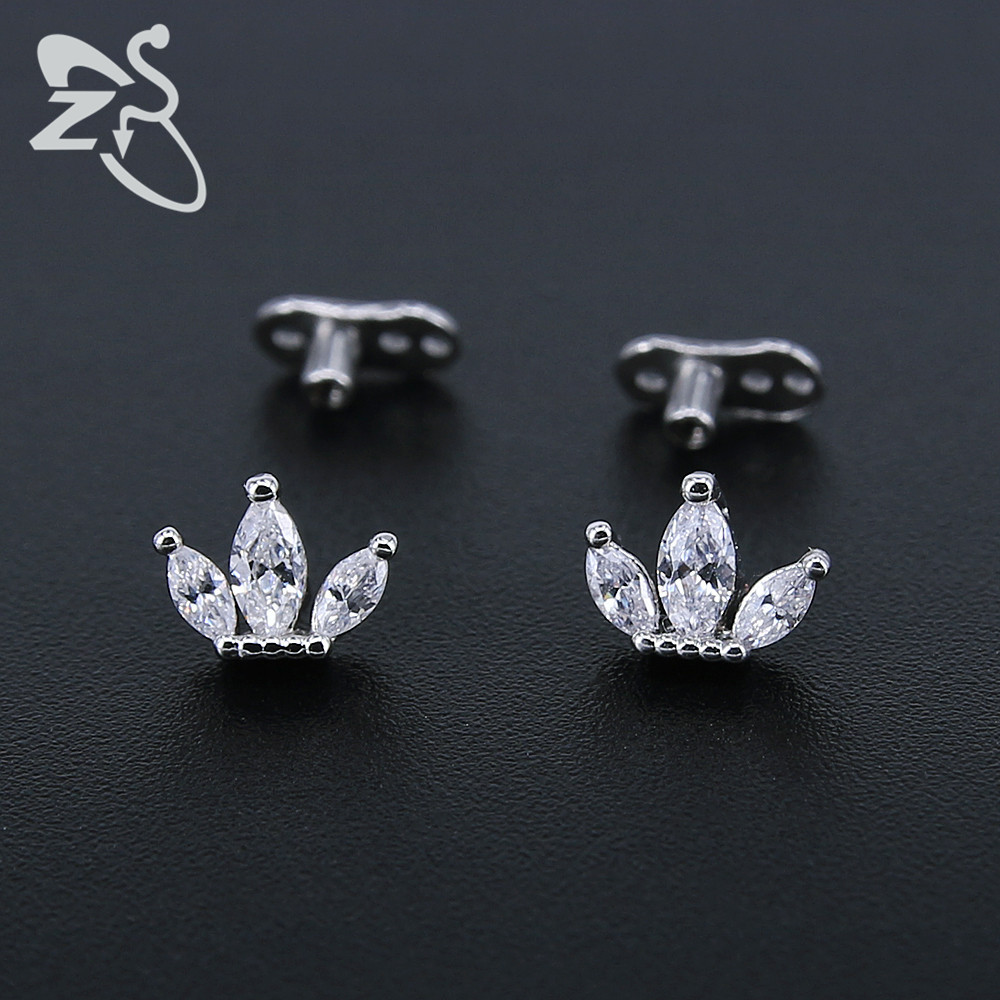 Pointed titanium steel lip stud product view