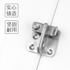 Thickened stainless steel bolt, anti-theft door lock, surface-mounted door latch, iron gate and wooden door lock, door bolt, toggle latch, padlock