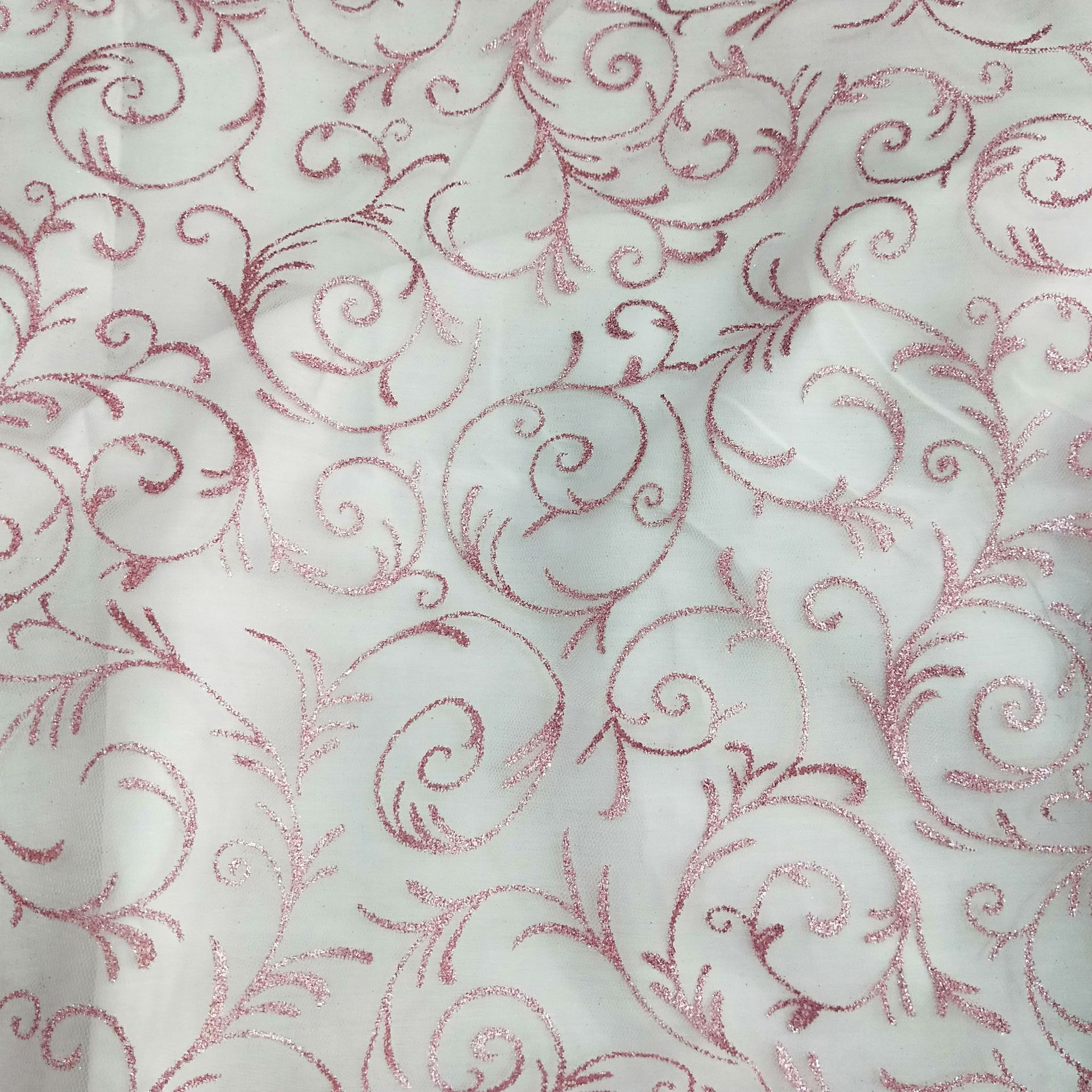 舞台装面料 涤纶网布撒粉 彩色撒粉 童装面料 撒粉面料