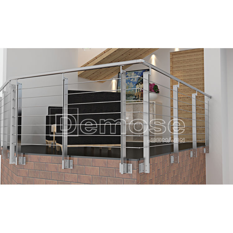 出口厂家品质 阳台护栏不锈钢栏杆  拉丝栏杆 简约易安装