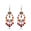 Accessory, retro metal fashionable earrings pomegranate