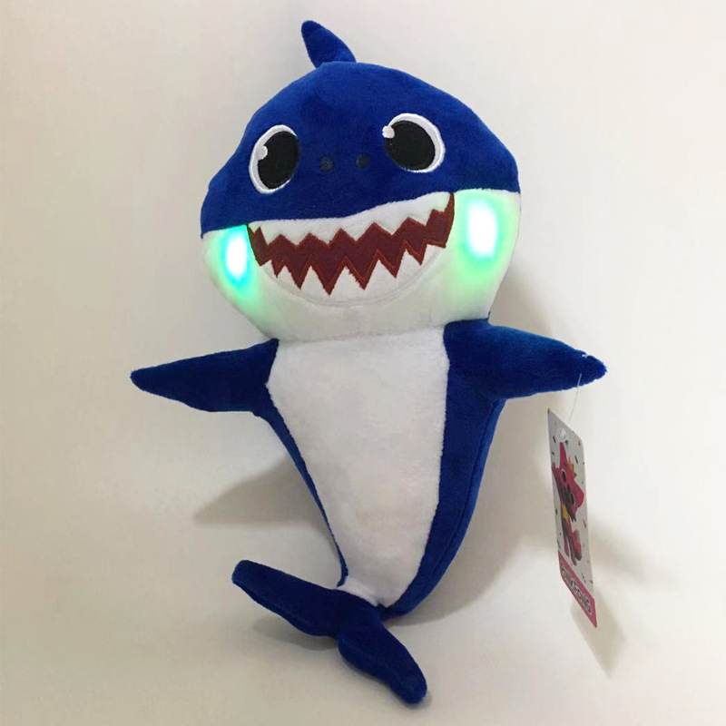 2019 New Arrival 3 Models Baby Shark Plush Toys Lighting with Singing Sound Soft Doll for Kids