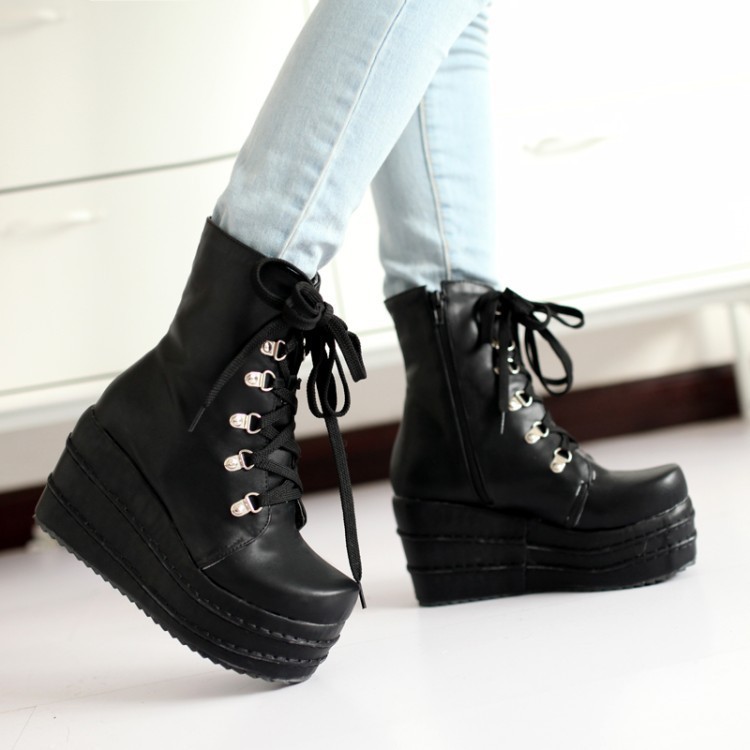 Bottes femme en PU artificiel - Ref 3355417 Image 5