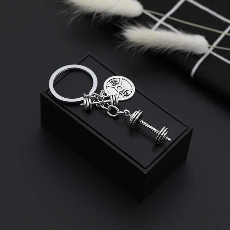 Explosion Key Chain Personality Fitness Master Series Barbell Dumbbell Dumbbell Key Chain Small Pendant Accessories Wholesale Nihaojewelry display picture 4