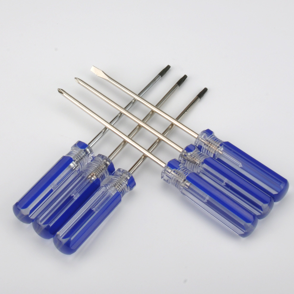 彩条螺丝批家用螺丝刀梅花螺丝批小电器维修螺丝刀3.0+螺丝刀套装