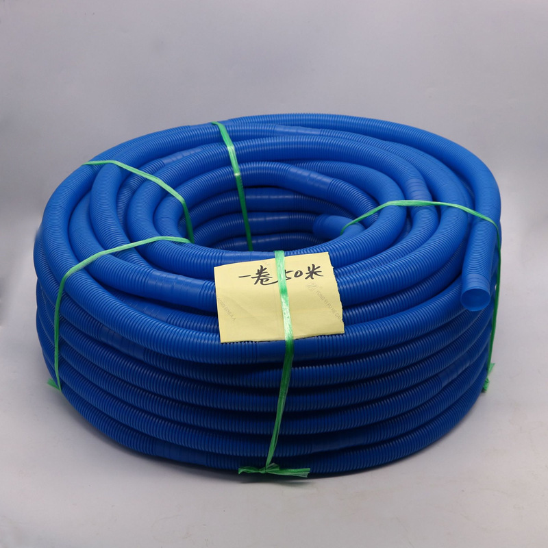 厂家直供波纹管一寸50米一卷粗盘管抗压排水pvc管排水管排水专用