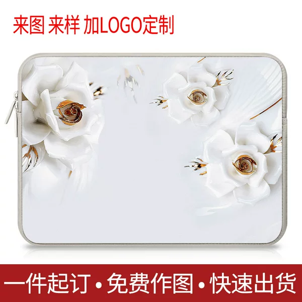Processing custom computer bag waterproof PU computer bag Apple notebook liner bag cross-border hot sale