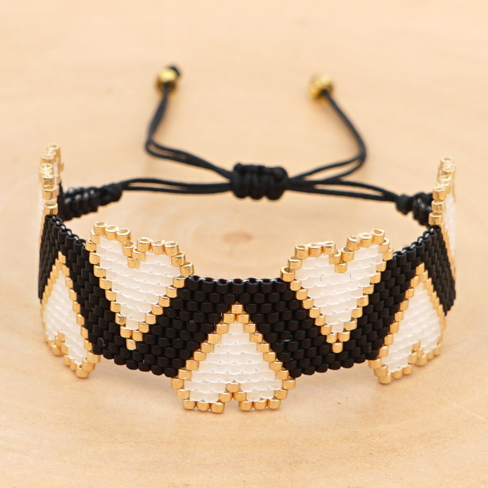 Böhmischer Einfacher Herzschmuck Miyuki Reisperlenarmband Großhandel display picture 13