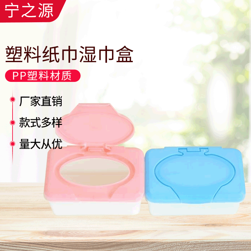 厂家供应塑料纸巾湿巾盒 车载迷你密封清洁塑料纸巾盒定制