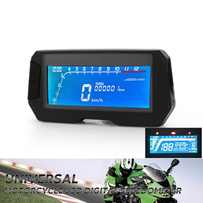 motorcycle refit parts LCD instrument Plastic Dashboard Odometer Stopwatch Tachometer