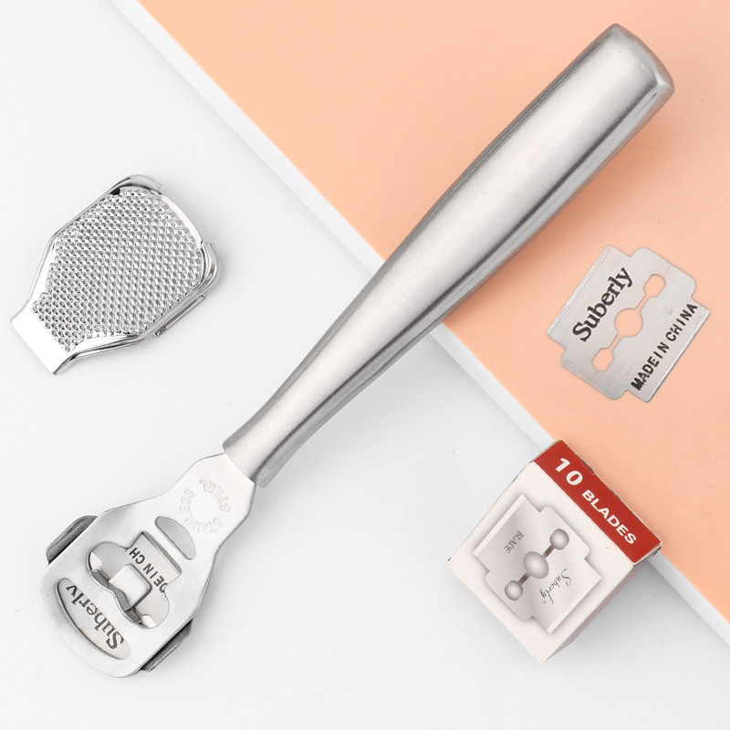 美甲不锈钢刨脚刀 修脚刮脚皮去死皮脚刨刀|ru