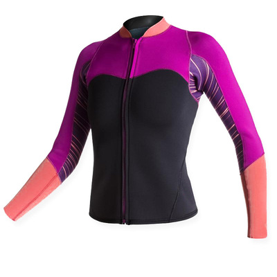 2mm Fission A diving suit men and women Long sleeve Snorkeling service surfing Cold proof diving Sunscreen keep warm Winter Swimming Jellyfish clothing