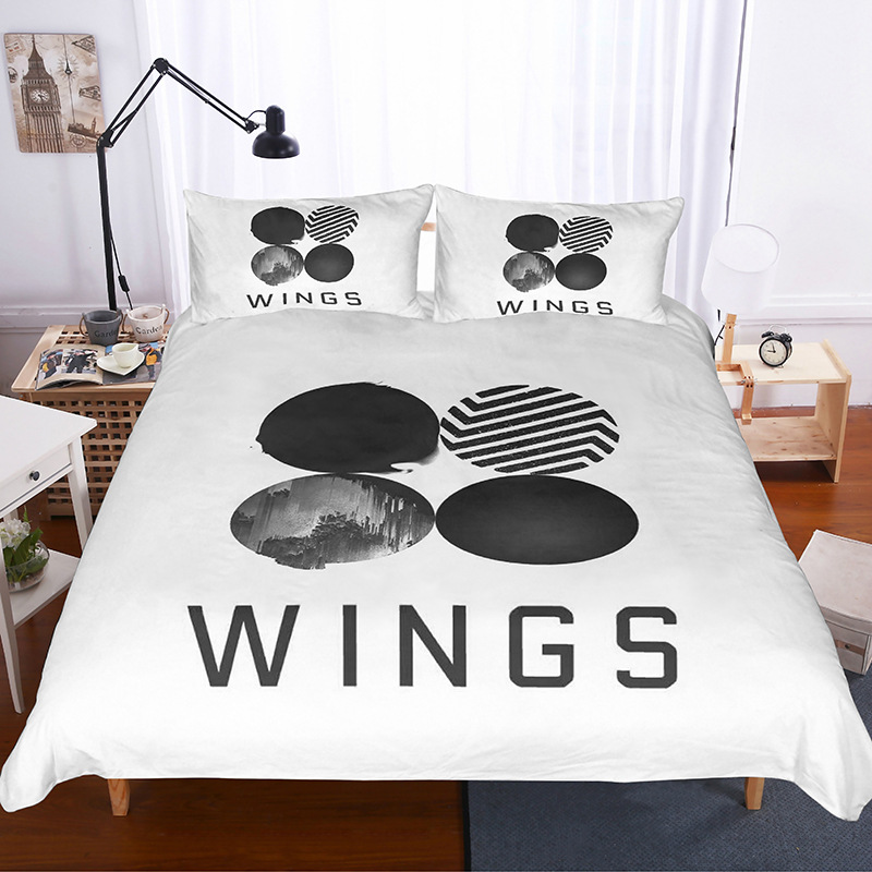 BTS跨境家纺四件套BTS 亚马逊ebay爆款欧美尺寸
