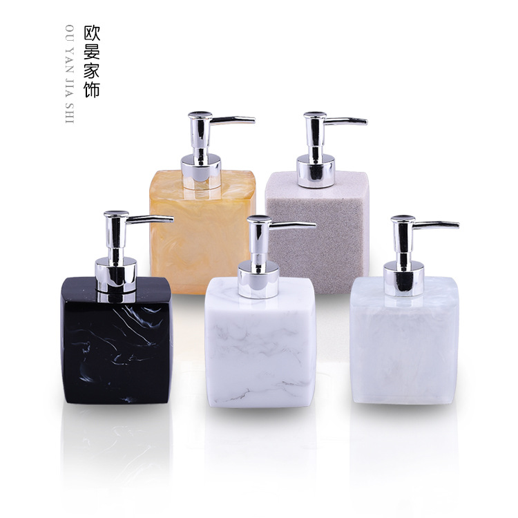 酒店洗手液瓶子歐式樹脂創意乳液瓶洗發水沐浴露分裝瓶 洗發露瓶