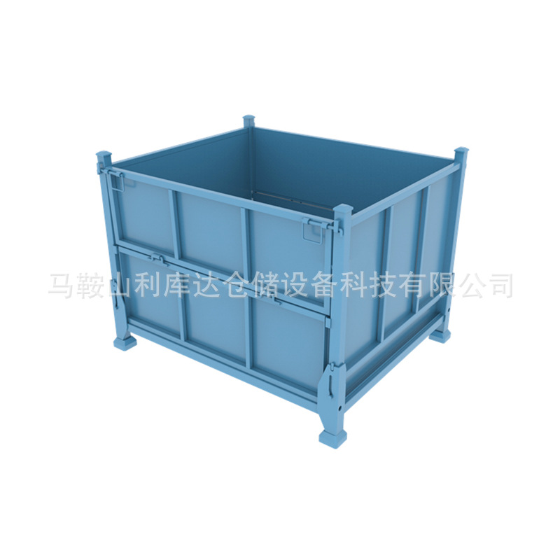 钢制料箱 铁料箱 可折叠料箱 可堆放料箱