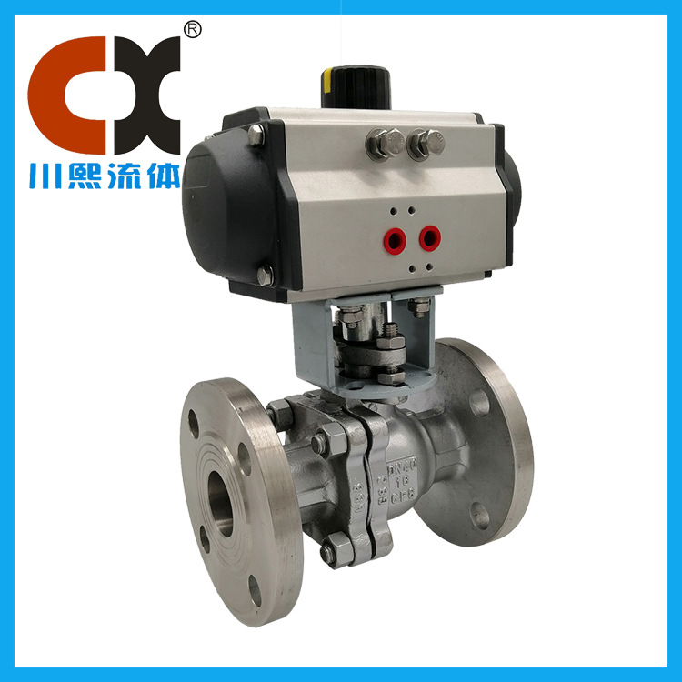 goods in stock Action Pneumatic Globe valve CF8 PN16 Stainless steel Pneumatic flange Globe valve