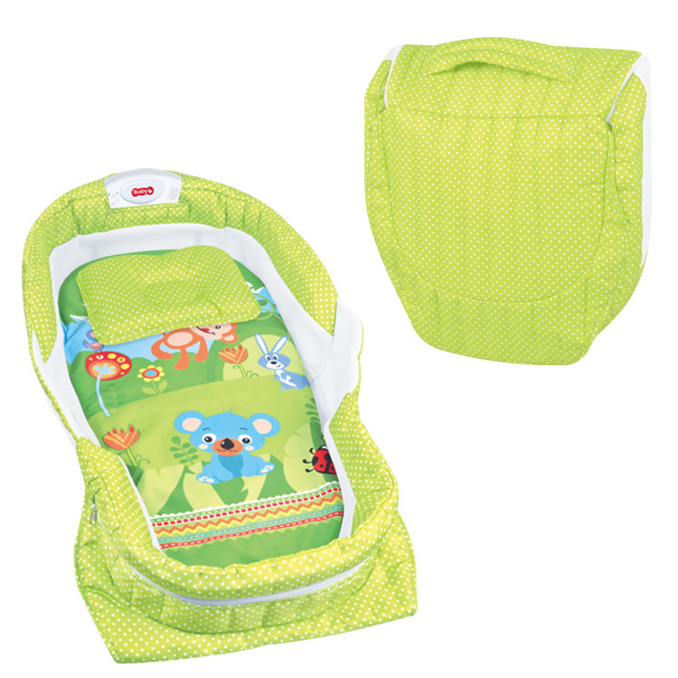 音乐灯光折叠式婴儿卡通图案床中床 简便带蚊帐全包围婴儿分隔床详情图4