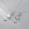 Necklace from pearl, elegant pendant for mother, silver 925 sample, light luxury style, Birthday gift