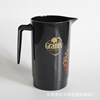 PS black Plastic flagon Manufactor customized 700ml Plastic flagon Handle pot  Silk screen LOGO