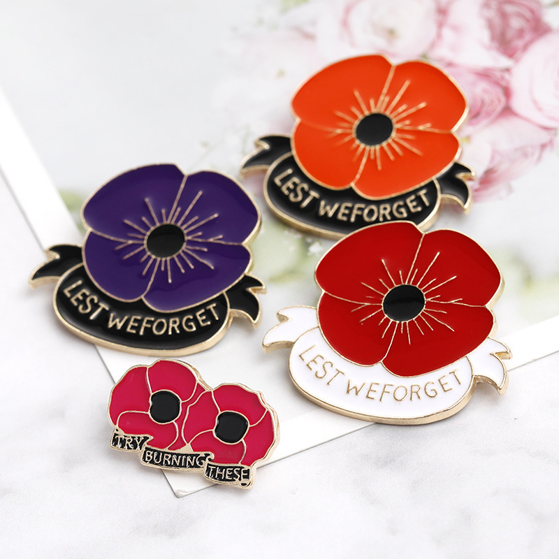 European and American new combination veterans red flower…