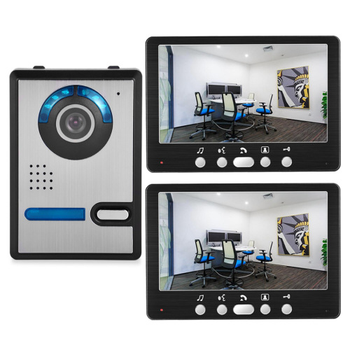 7-inch wired video doorbell villa home building set two-way intercom system waterproof night vision infrared wholesale