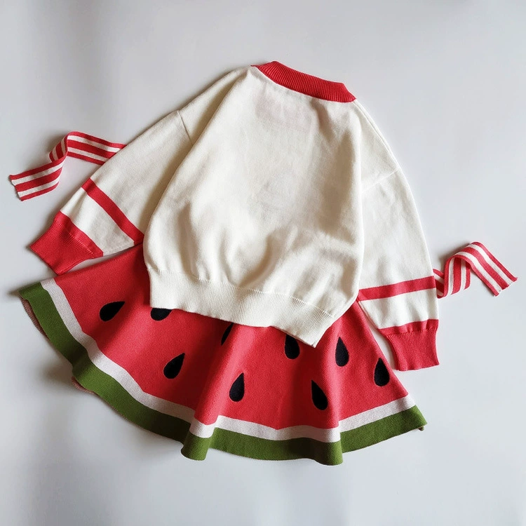 Spring thin woolen dress, fashionable set, Korean style, 2 piece set
