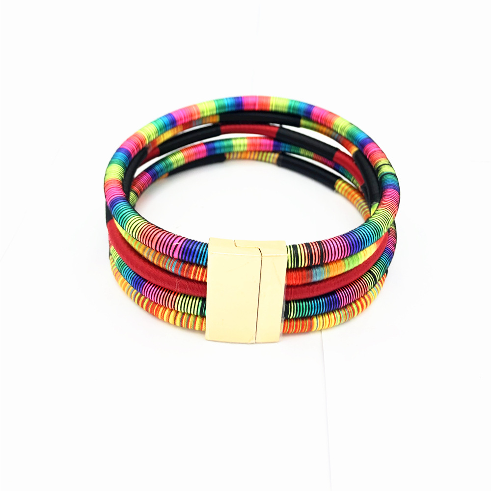 174g Weight Jewelry Set Classification Earrings + Necklace Quantity Holiday, Travel Occasion Alloy, Woven thread Material Color Block Pattern Women's Gender Epoxy Design Retro, Ethnic Style Style Retro Ethnic Style Color Block Alloy Woven Thread Epoxy Women's Jewelry Set 12