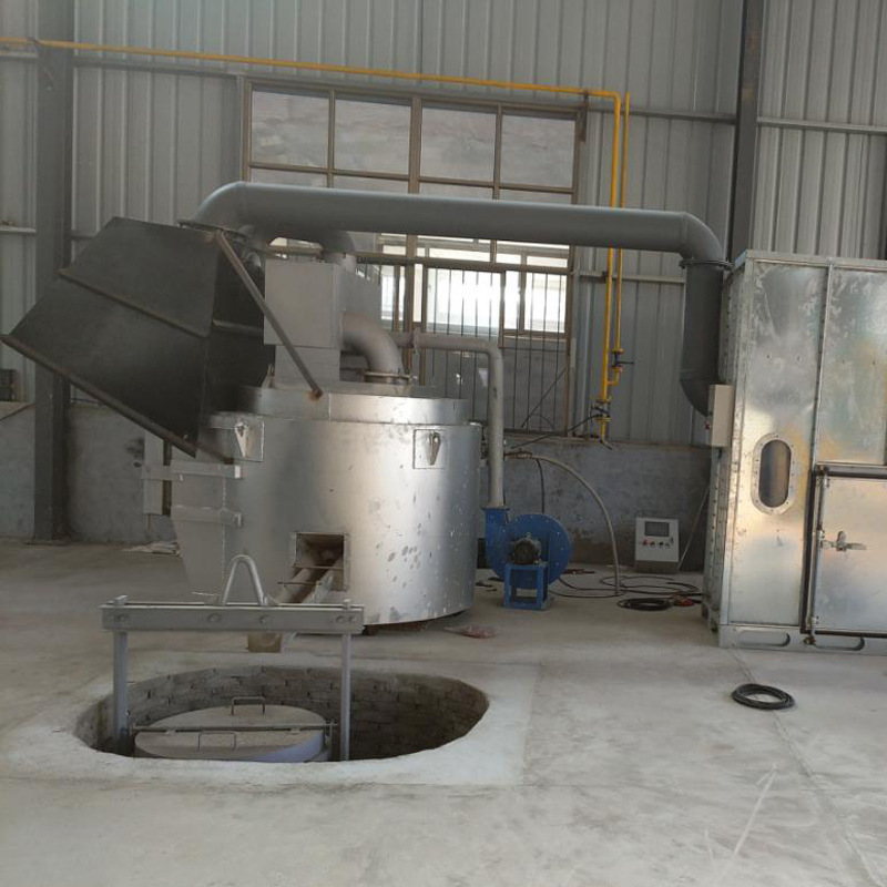 热交换燃气炉铝合金集中熔化多种金属熔铝炉池低熔点式金属熔炉