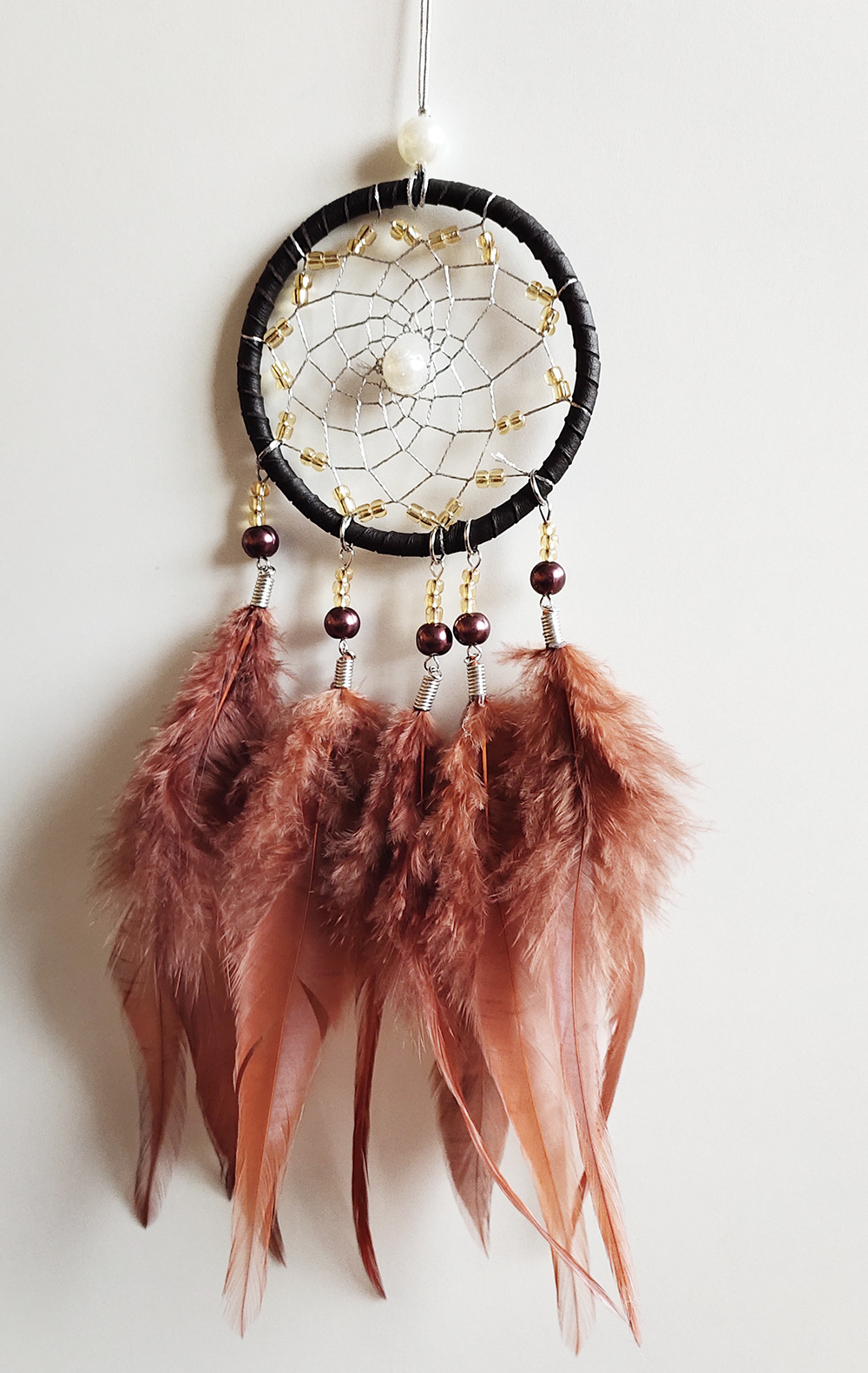 Creative Feather Dream Catcher Pendant Bag Decoration Car Home Decoration display picture 1